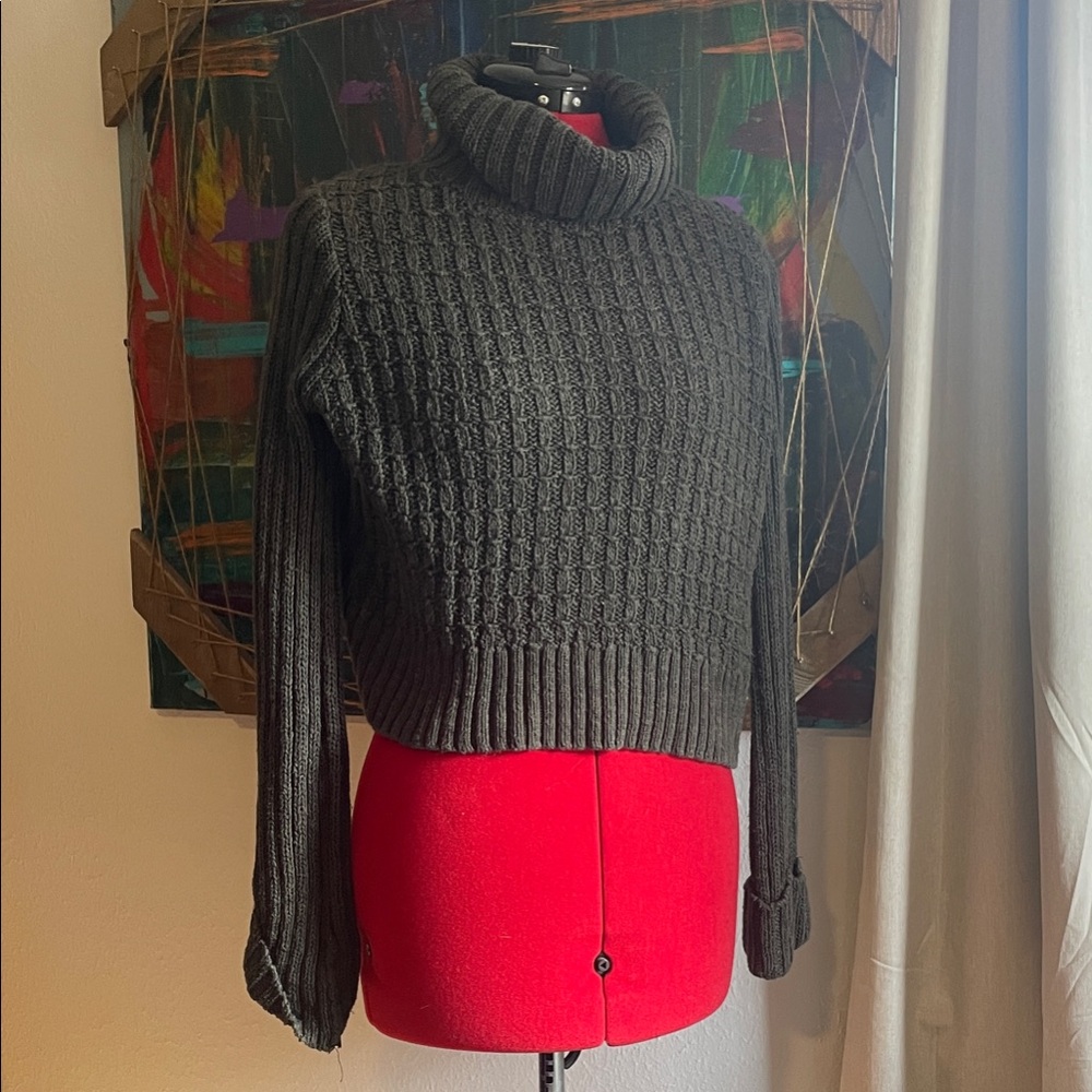 Cozy Green Turtleneck Sweater